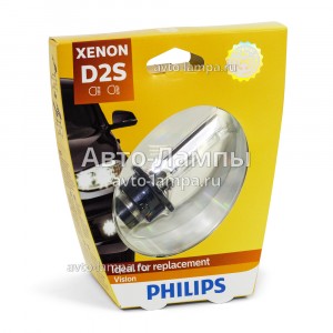 Штатная ксеноновая лампа Philips D2S Xenon Vision - 85122VIS1 (блистер)