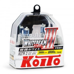 Комплект галогеновых ламп Koito H27/881 WhiteBeam III - P0729W