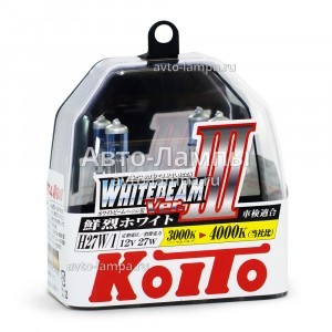 Комплект галогеновых ламп Koito H27/880 WhiteBeam III - P0728W