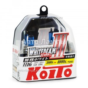 Комплект галогеновых ламп Koito H16 WhiteBeam III - P0749W