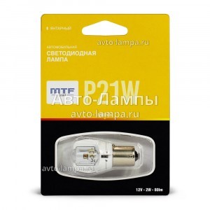Светодиод MTF-Light P21W LED - MP21WY (Желтый)