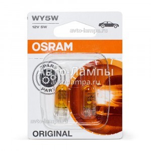 Комплект ламп накаливания Osram WY5W Original Line - 2827-02B (блистер)