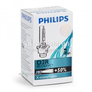 Philips D2R X-Treme Vision (+50%) - 85126XVC1 (карт. короб.)