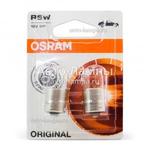 Комплект ламп накаливания Osram R5W Original Line - 5007-02B