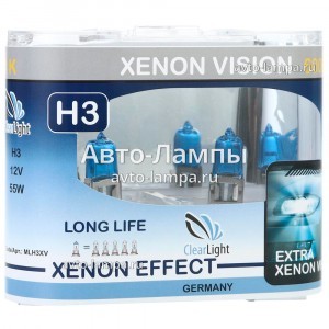 Галогеновые лампы ClearLight H3 XenonVision - MLH3XV