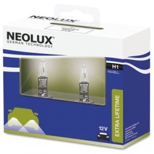 Комплект галогеновых ламп Neolux H1 Extra Lifetime - N448LL-SCB