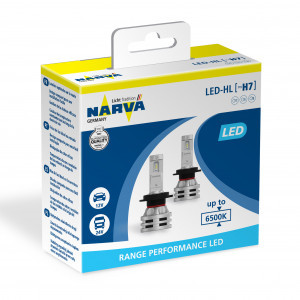Комплект светодиодных ламп Narva H7 Range Performance LED - 18033