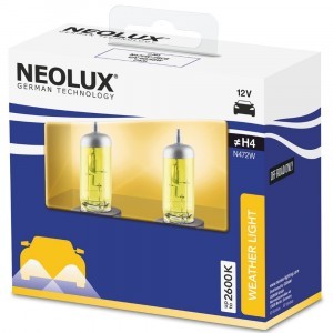 Комплект галогеновых ламп Neolux H4 Weather Light - N472W-2SCB