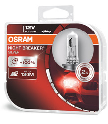 Галогеновые лампы Osram Night Breaker Silver