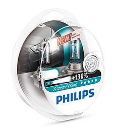 Галогеновые лампы Philips X-TremeVision (+130%)